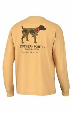 NEW SOUTHERN POINT CO. boy's long sleeve tee in vintage camo greyton